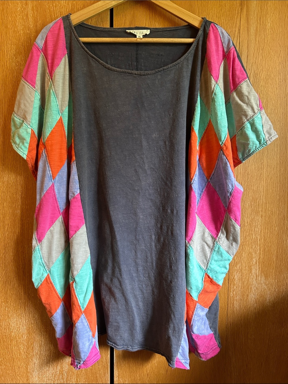 Oli & Hali Boho Colorblock Dolman Top - Multicolor